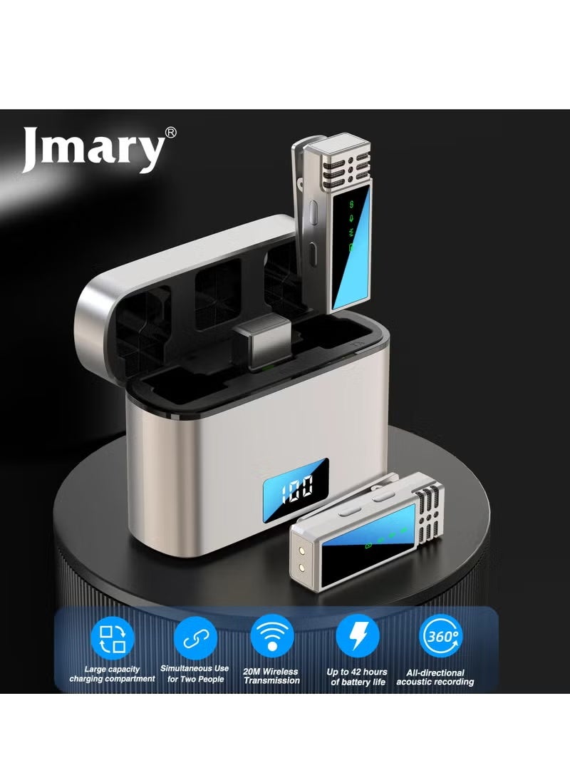 Jmary MW-15 USB-C Type-C Port 2.4G Lavalier Wireless Microphone - Image 1