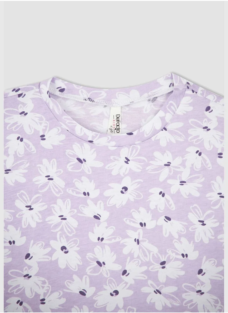 DeFacto Regular Fit Short Sleeve Floral Print Shirt