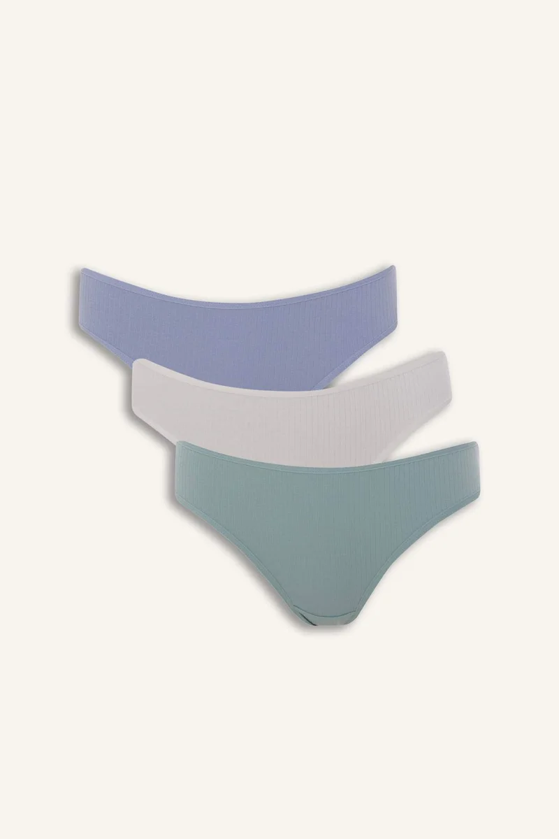 ديفاكتو Ribbed 3 Piece Panties