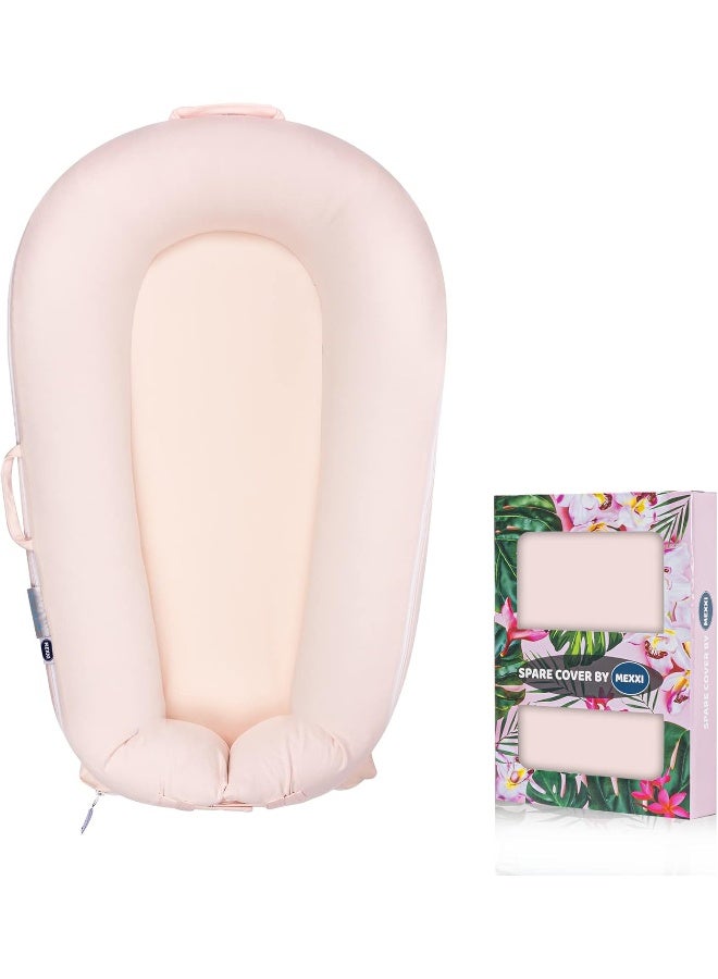 MEXXI Organic Replacement Cover | Premium Quality Spare Cover 100% Organic Cotton | Hypoallergenic | [Fits Dockatot Deluxe + Docks] (Cover Only) (Baby Pink) - Image 1