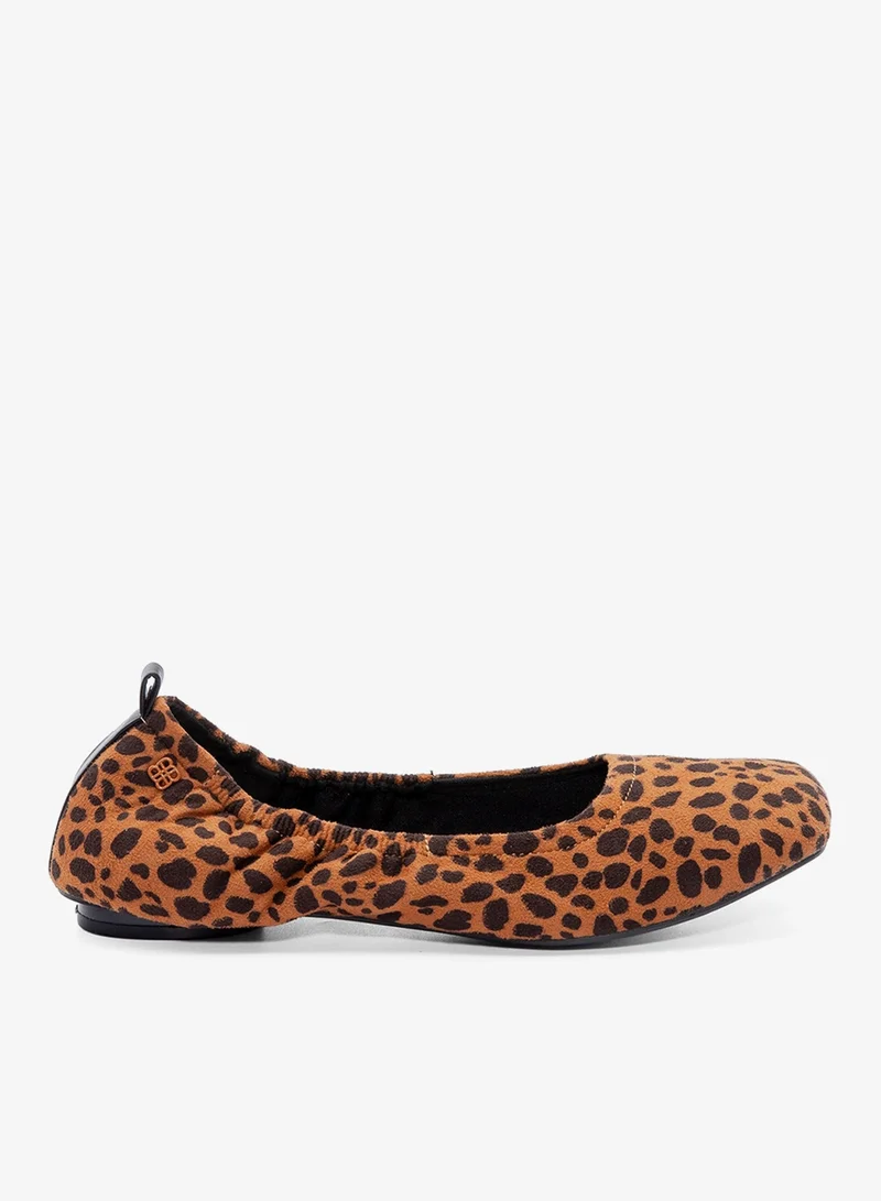 Bata Printed Flat Shoes