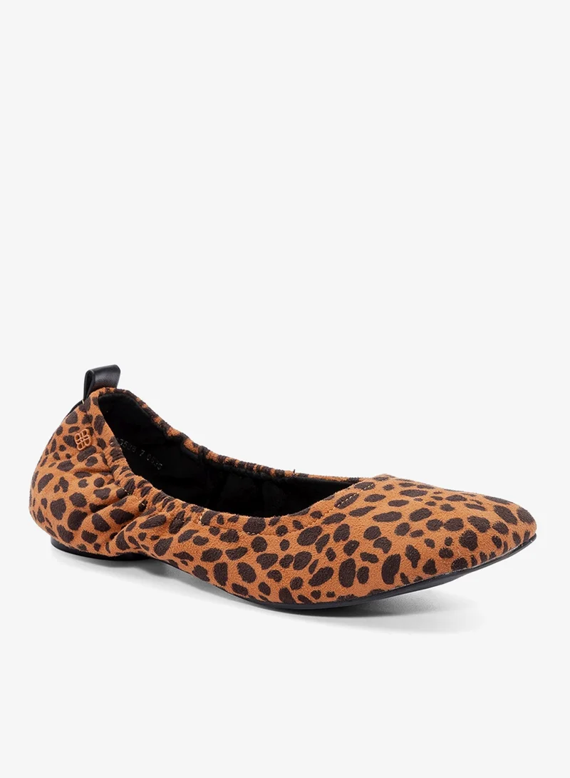 Bata Printed Flat Shoes