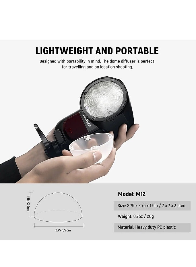 NEEWER Magnetic Dome Diffuser for Z Speedlite Flashes - Image 3