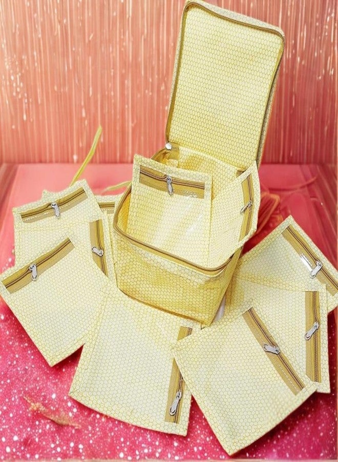 G.FIDEL طقم تخزين مجوهرات شفاف من جي.فيدل - منظم متعدد الجيوب للنساء والفتيات - Image 3