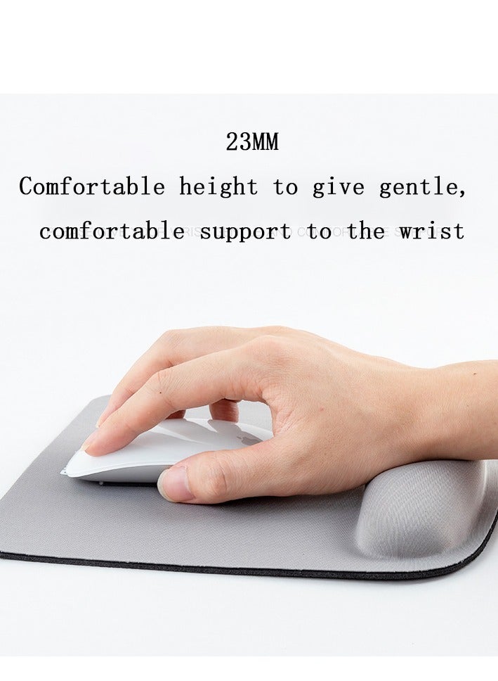 general Gray Mouse Pad Wrist Rest,Memory Foam Mousepad, Ergonomic Wrist Rest Support, with Non-Slip Base for Computer, Gaming, Office, for Easy Typing, Pain Relief - Image 4