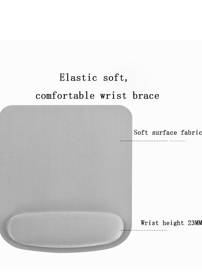 general Gray Mouse Pad Wrist Rest,Memory Foam Mousepad, Ergonomic Wrist Rest Support, with Non-Slip Base for Computer, Gaming, Office, for Easy Typing, Pain Relief - Image 2