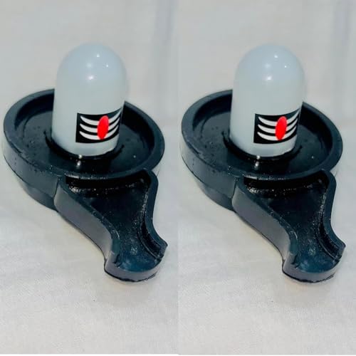 SHREE HANS CREATION Water Sensor shivling Smokeless Sensor Led Light Diya for Indoor and Outdoor Festival Decoration Light Diya (Black Color 2Pcs) - Image 1