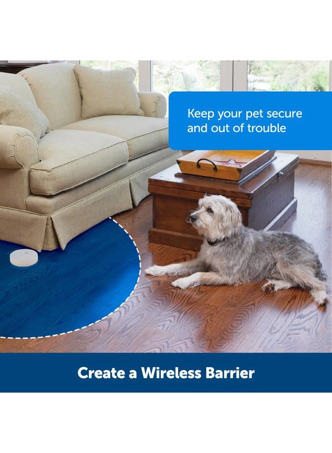 PetSafe Pawz Away Extra Indoor Barrier Extra Barrier Home Proofing, Set Indoor Boundaries Static Correction Battery Operated Pet Gate Alternative, White, ZND-1000 - Image 3