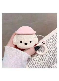 Generic Wireless Bluetooth Headset For Apple Vivo Huawei Oppo Xiaomi Cute Girl 2024 Charging Noise Reduction-Color:White Teddy [bluetooth Headset + Charging Case + Charging Cable]  - Image 1