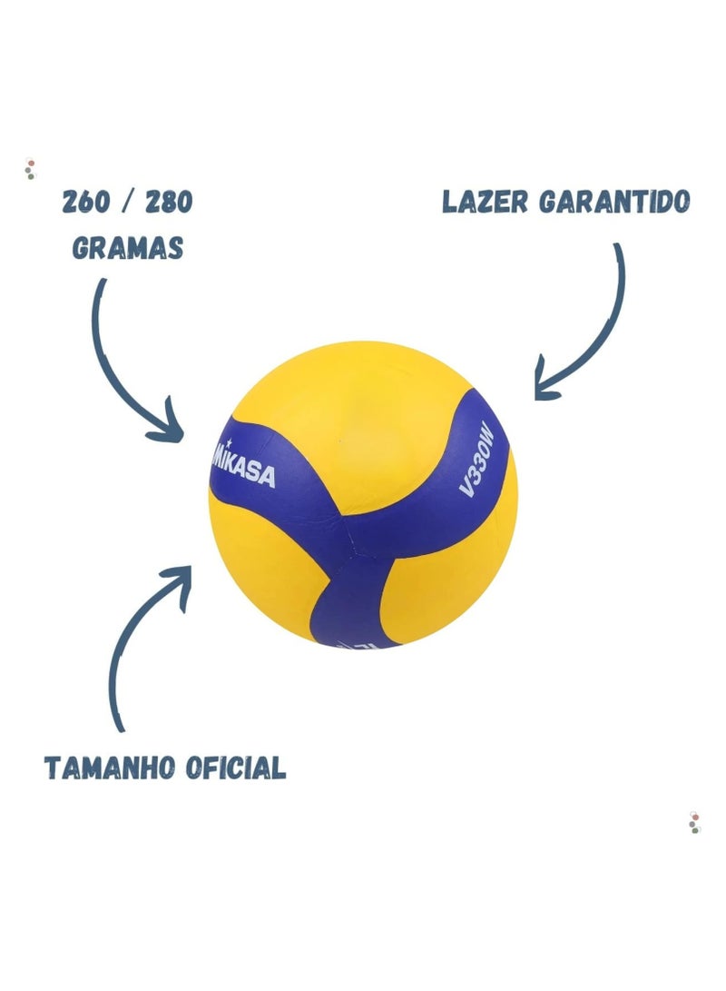 ميكاسا كرة طائرة مقاس 5 | قبضة عالية، جلد صناعي ميكروفايبر | تصميم مكون من 18 لوحة، بناء هوائي لتحسين الرؤية - Image 3