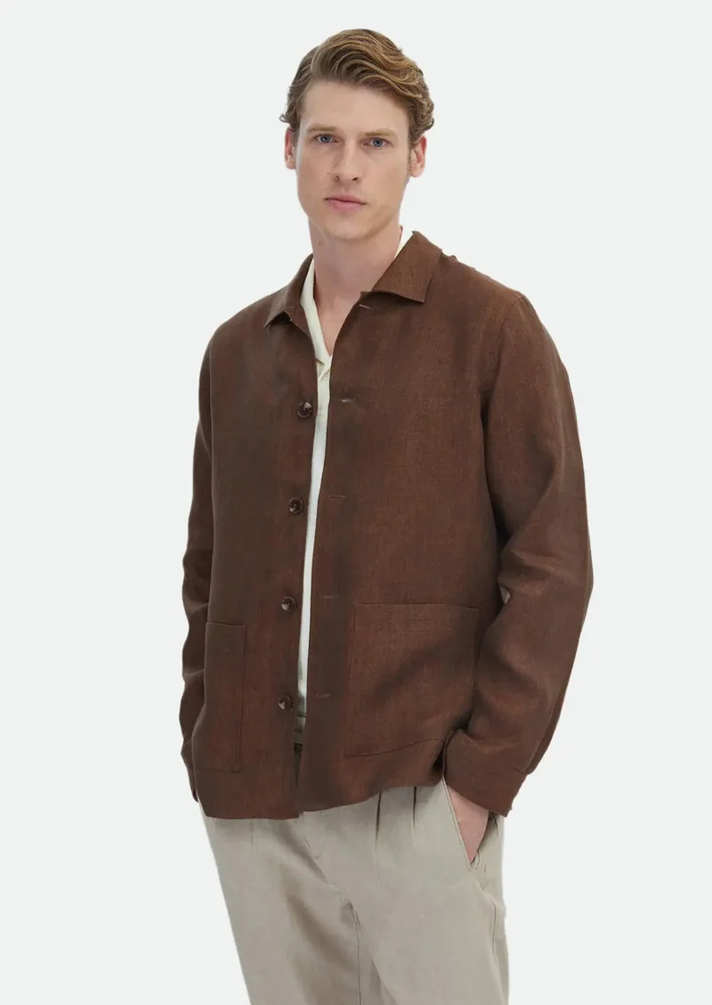 رامسي قميص أحمر بنمط البلاط