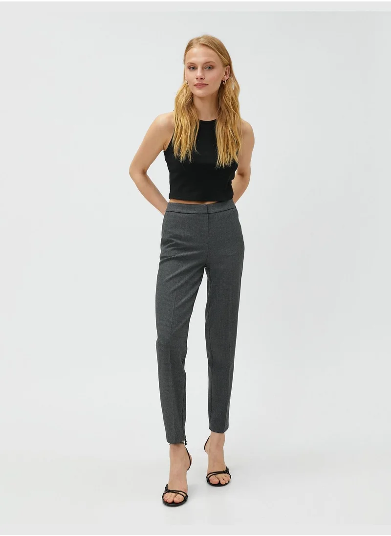 كوتون Trousers Medium Rise