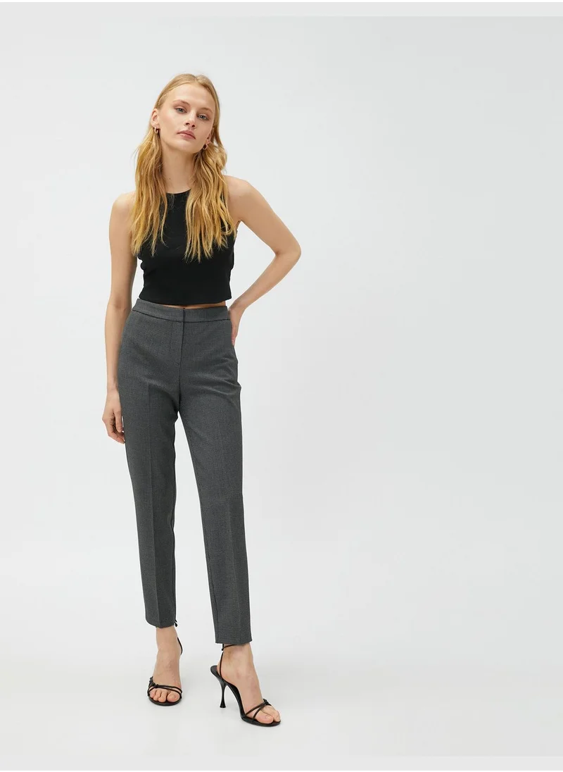 كوتون Trousers Medium Rise