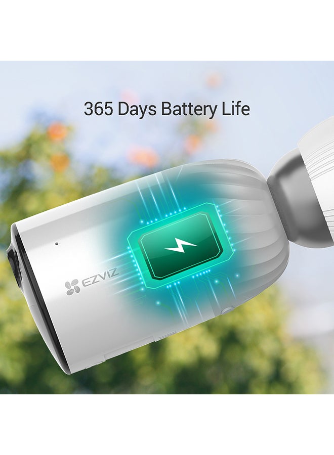 إيزفيز كاميرا أمان منزلية لاسلكية EZVIZ BC1-B1 مع بطارية تدوم 365 يومًا باللون الأبيض - Image 2