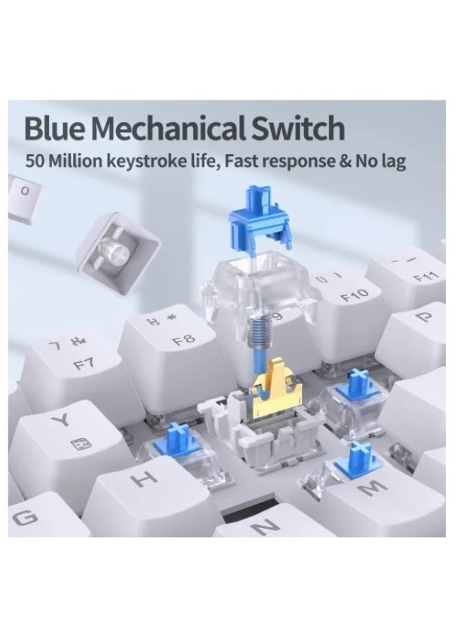 Terabyte Mechanical Gaming keyboard White - Image 5