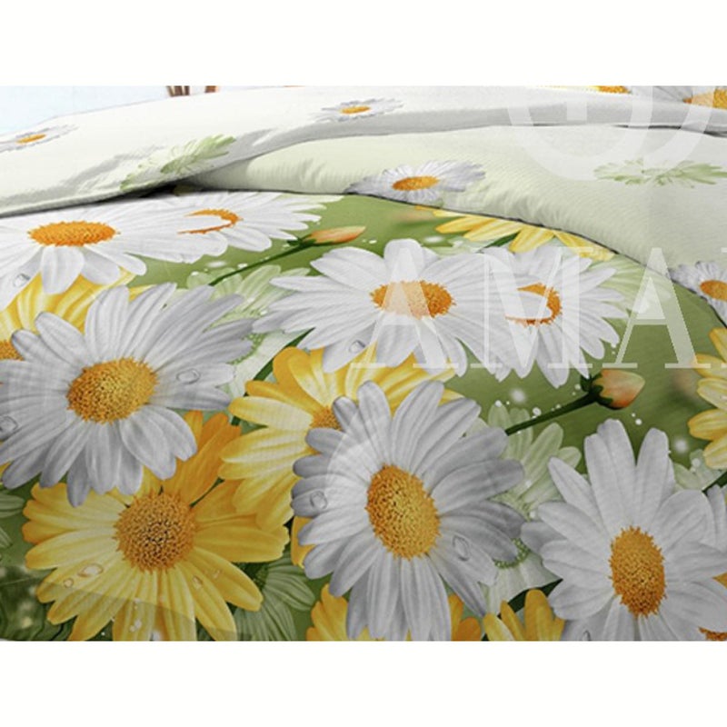 Amali  6 Pieces Bedsheet Set King Size (200 x 200+35cm) Polycotton Including 1 Duvet Cover 1 Fitted Sheet 2 Oxford & 2 Standard Pillowcases Durable & LongLasting Quality - Image 2