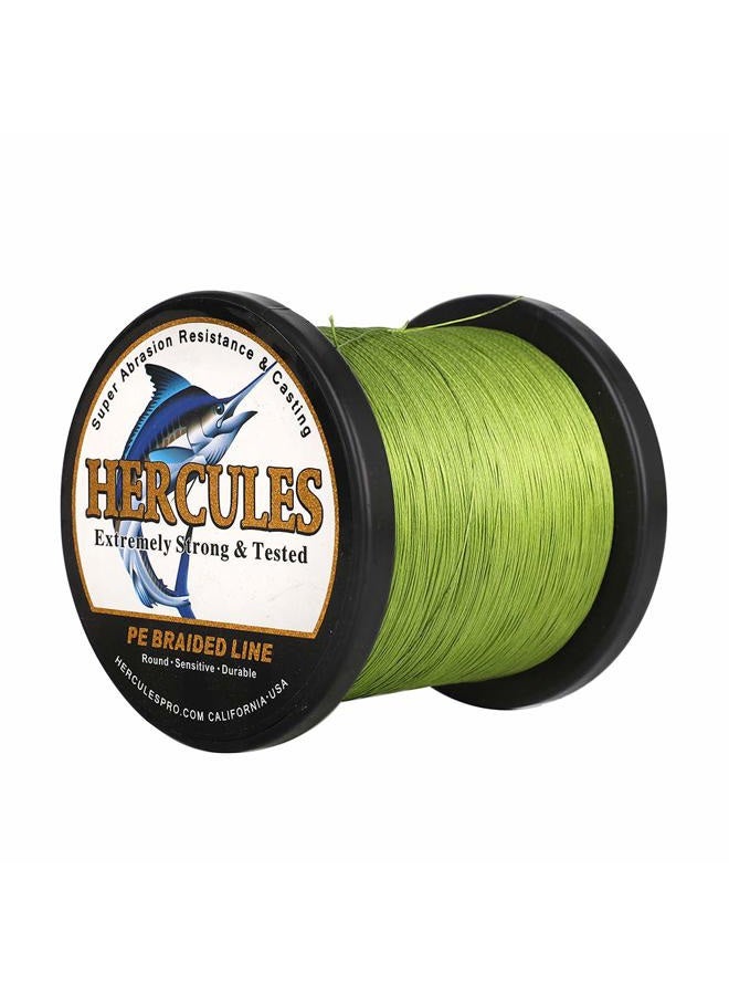 Hercules Super Cast 1000M 1094 Yards Braided Fishing Line 60 LB Test for Saler Freshwater PE Braid Fish Lines Superline 8 Strands - Army Green, 60LB (27.2KG), 0.40MM - Image 1