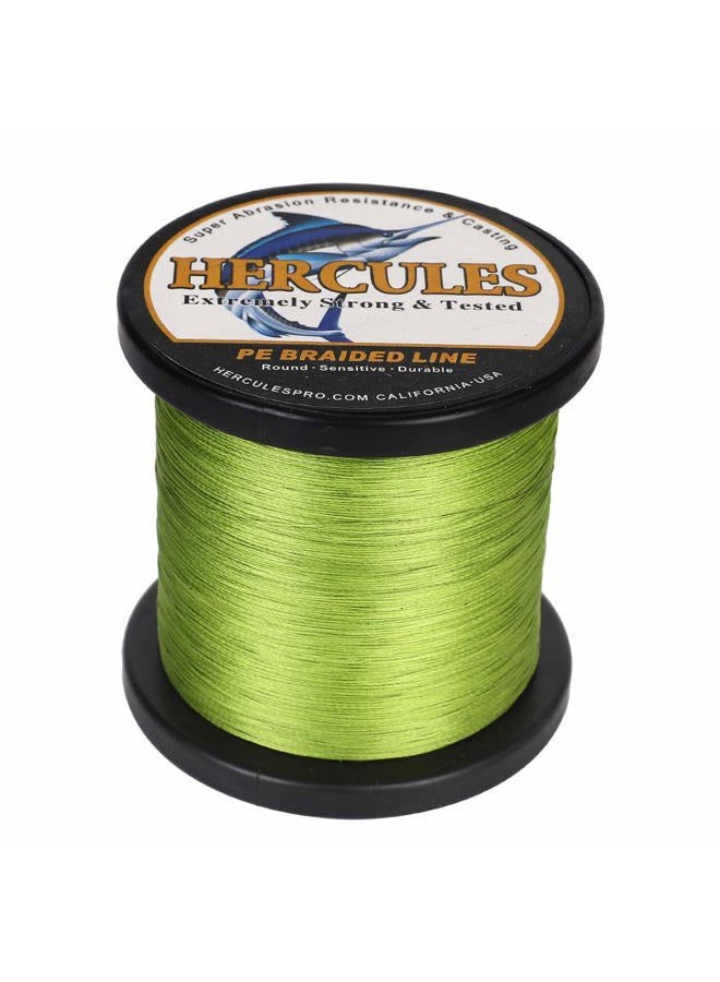 Hercules Super Cast 1000M 1094 Yards Braided Fishing Line 60 LB Test for Saler Freshwater PE Braid Fish Lines Superline 8 Strands - Army Green, 60LB (27.2KG), 0.40MM - Image 4