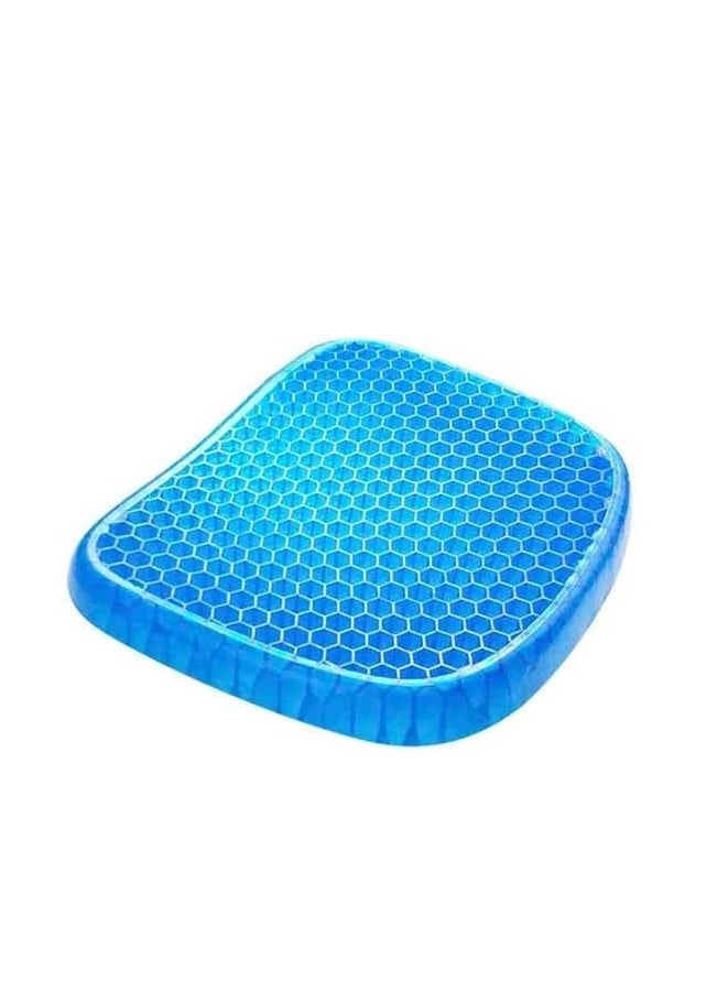 general Gel honeycomb seat comfort cushion, curved backrest support spine protector, pain relief, suitable for most chairs - Image 1