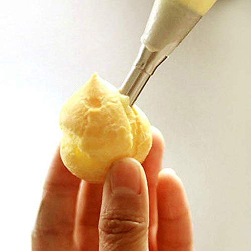 Perfect Pricee Cream Icing Piping Nozzle Tip Stainless Steel, Chocolate Filling Nozzle for Pasty, Puff, Cream Roll, Dessert, Doughnut, Eclair, Cupcake, Fondant Cake Decorating Long Bakeware Tip Nozzle - Image 3