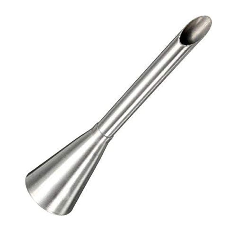 Perfect Pricee Cream Icing Piping Nozzle Tip Stainless Steel, Chocolate Filling Nozzle for Pasty, Puff, Cream Roll, Dessert, Doughnut, Eclair, Cupcake, Fondant Cake Decorating Long Bakeware Tip Nozzle - Image 5