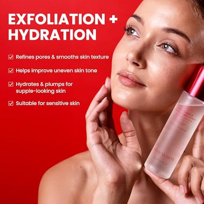 Koji White Exfoliating Toner for Face, 5% PHA BHA Toner | 2% Niacinamide, Kojic Acid & Hyaluronic Acid | Hydrating & Soothing Facial Toner | Unscented for Sensitive Skin, Vegan Skincare, 5.07 Fl Oz - Image 4