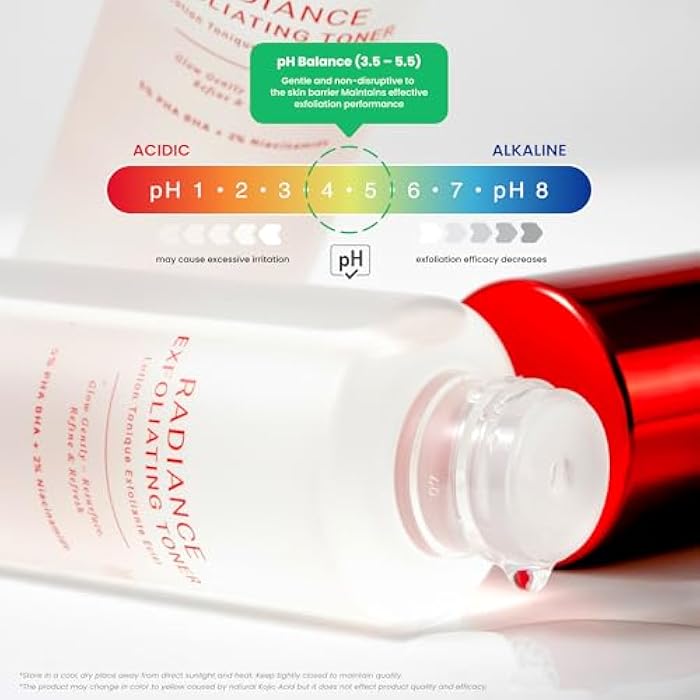Koji White Exfoliating Toner for Face, 5% PHA BHA Toner | 2% Niacinamide, Kojic Acid & Hyaluronic Acid | Hydrating & Soothing Facial Toner | Unscented for Sensitive Skin, Vegan Skincare, 5.07 Fl Oz - Image 3