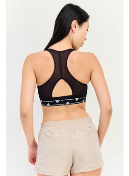 Adidas Women Sportswear Fit Training Sports Bra, Black  - Image 3