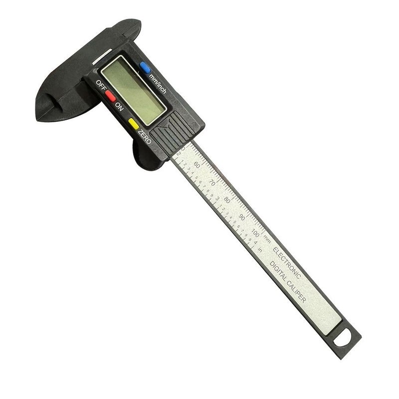 Black Plastic Digital Caliper With Large LCD Screen Inch Mm Conversion - Image 2