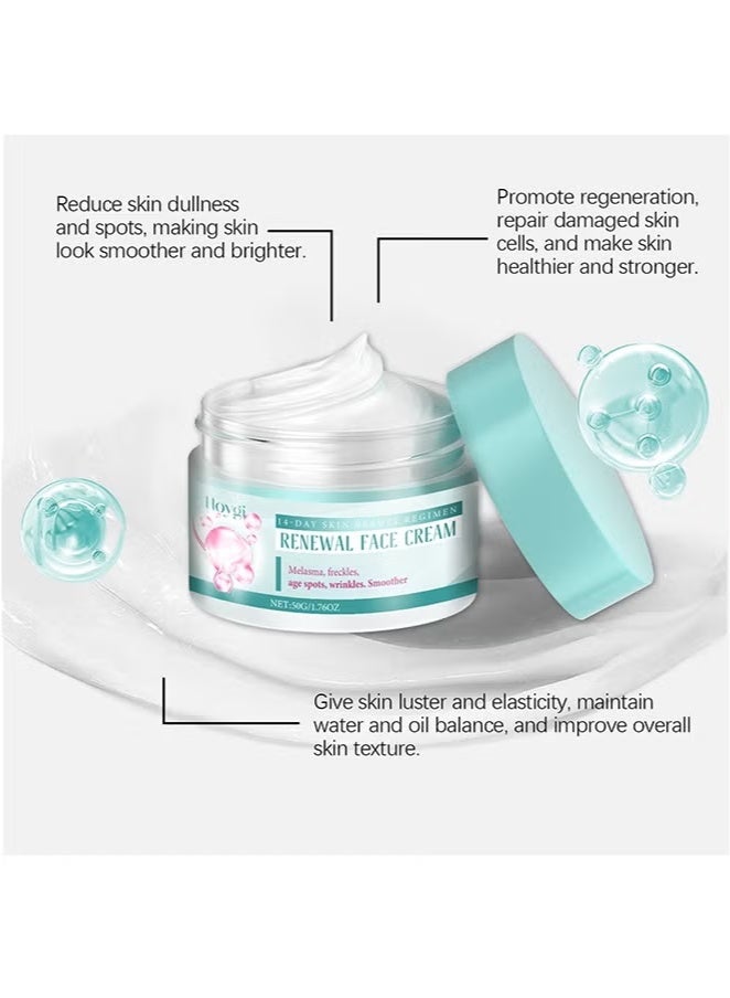 هويجي كريم تجديد الوجه ، كريم تجديد كريم الوجه مضاد للتجاعيد كريمة الوجه الوجه ، الكريمة الوجه مشرق ، بقش بقع داكنة ، كريم تجاعيد لجميع أنواع البشرة ، سام وجه كريم كوري 50 جرام - Image 4