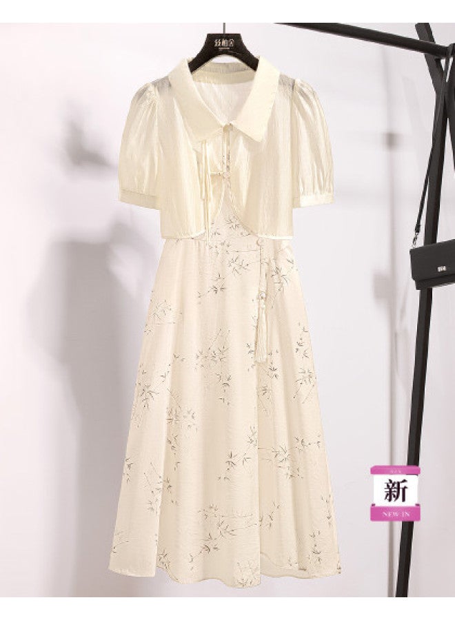 Cypress House 2025 Summer New Women's Fashion Lyocell Outerwear With Slip Dress Two-piece Set - Image 1