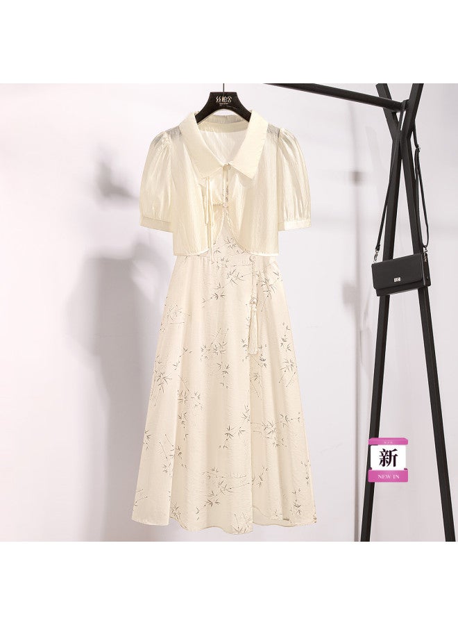 Cypress House 2025 Summer New Women's Fashion Lyocell Outerwear With Slip Dress Two-piece Set - Image 2
