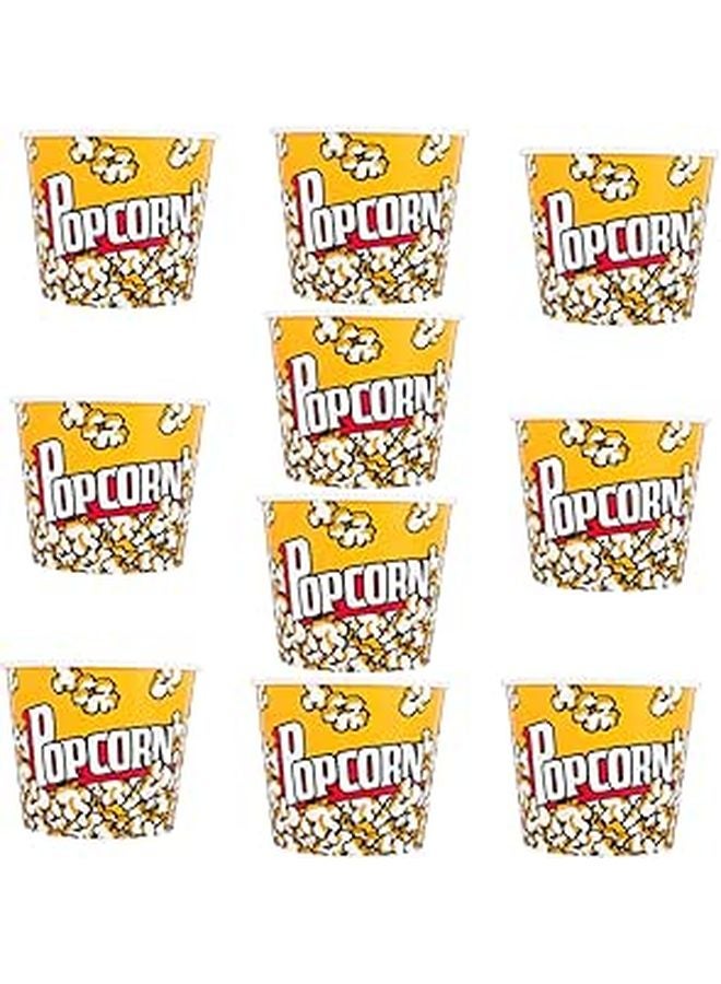Led Container Snack Generic Reusable Popcorn Bucket 10 Pack Round Plastic Snack Containers ...
