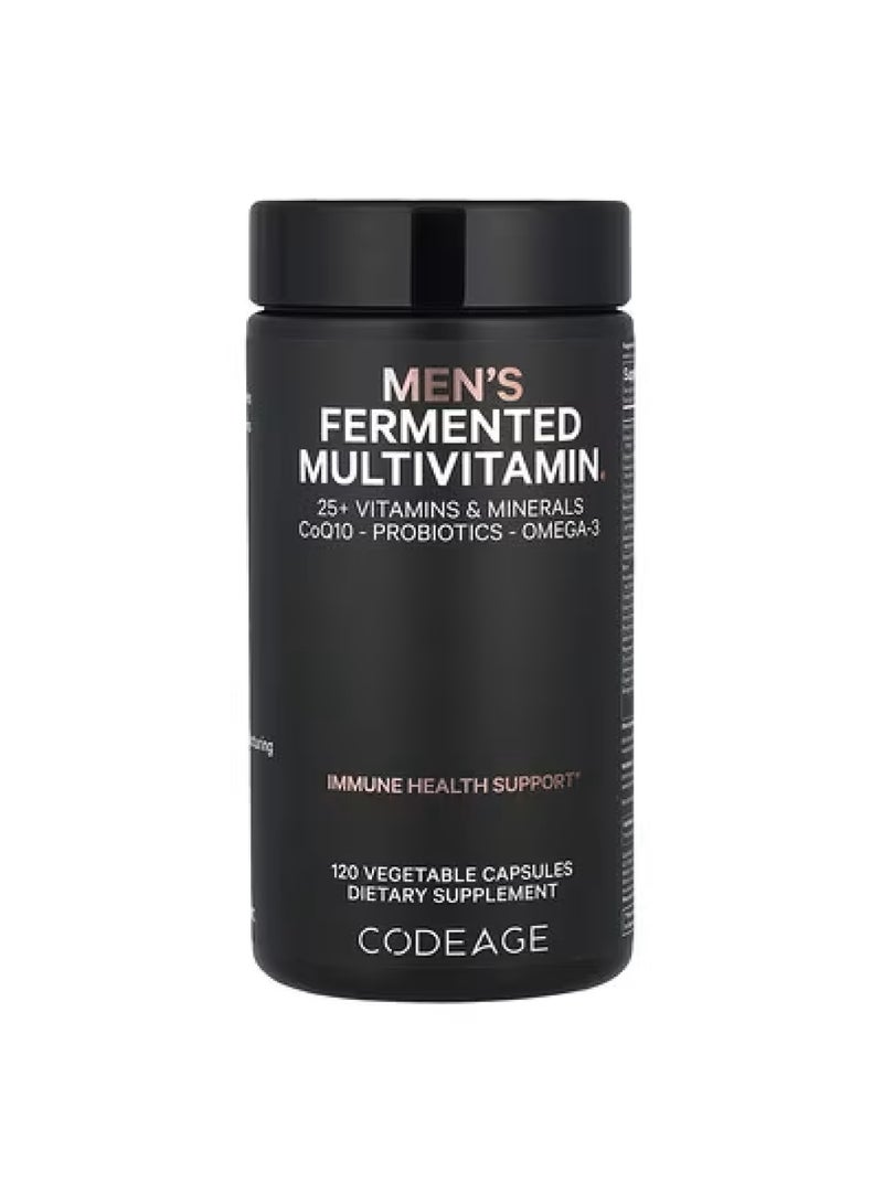 Codeage Men's Fermented Multivitamin, 120 Vegetable Capsules