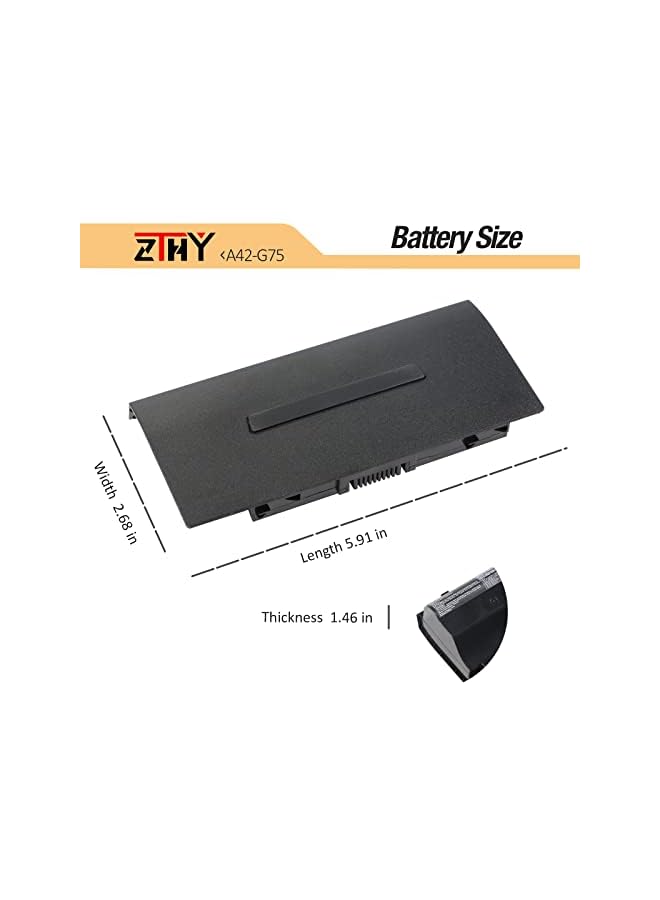 ZTHY 8 Cell A42-G75 Laptop Battery Compatible With Asus G75 G75Vm 3D G75Vw 3D G75Vx 3D G75V G75Vx G75Vm G75V G75Vw 3D Series 14.4V 74Wh 5200Mah - Image 5