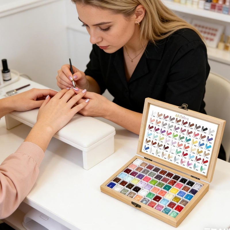 Pat Gels for Nails | 60-Color Professional Long Lasting,Women Gradient Nail Patting Gel Palette | for Home Salon Party Wedding Holiday Beginners Girls Women - Image 3