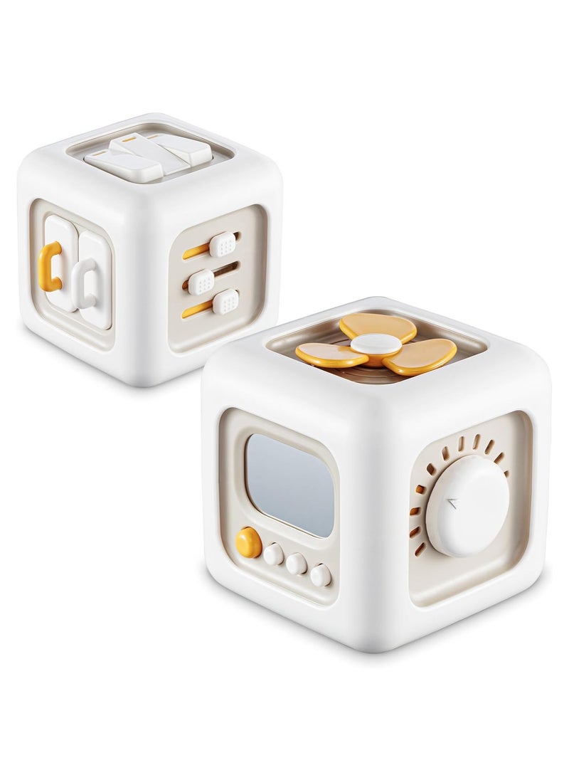FIRST PRO Busy Cube for Toddlers 1 Years, Montessori Toys for 1+ Year Old, Travel Toys for Kids 1-3, Learning Fine Motor Skills| First Birthday Gift for Children 12 Month +  - Image 1