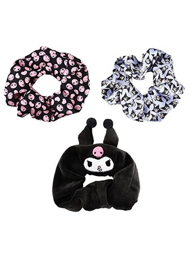 Bioworld - Sanrio Kuromi Scrunchy 3Pack - Image 1