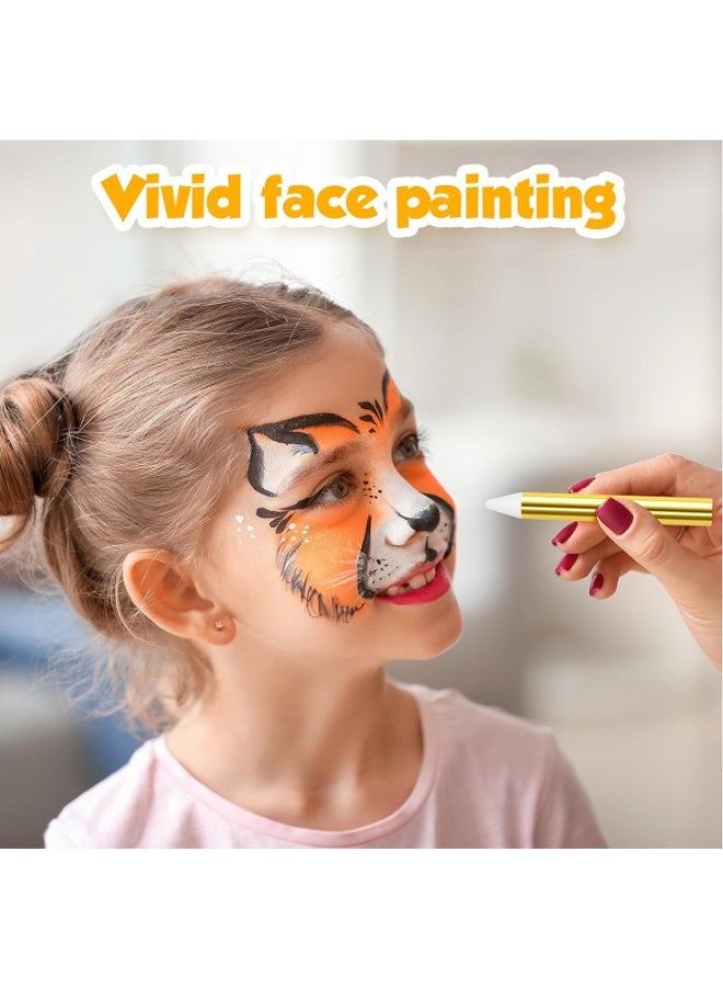 28 Colors Face Paint Crayons Kit, Safe Non Toxic Face Body Crayons for Kids Children, Bright Colors Body Painting Kit for Halloween Makeup, Party or Cosplay - Image 5