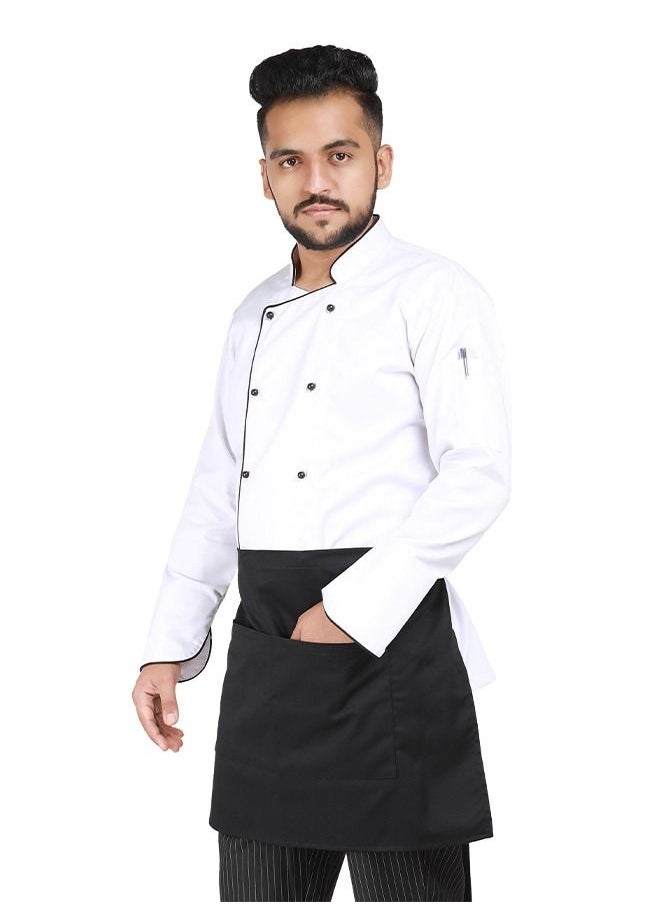 YANEK YANEK Kitchen Waist Apron | Unisex Chef Kitchen Adjustable Short Apron with Pockets | For Home, Restaurant, Cafe  - Image 2