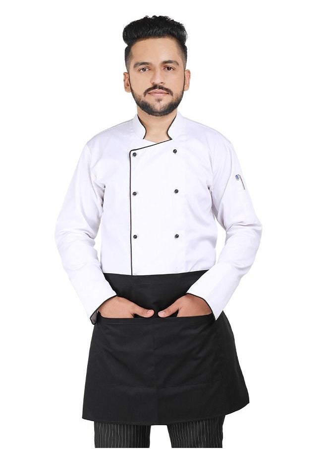 YANEK YANEK Kitchen Waist Apron | Unisex Chef Kitchen Adjustable Short Apron with Pockets | For Home, Restaurant, Cafe  - Image 1
