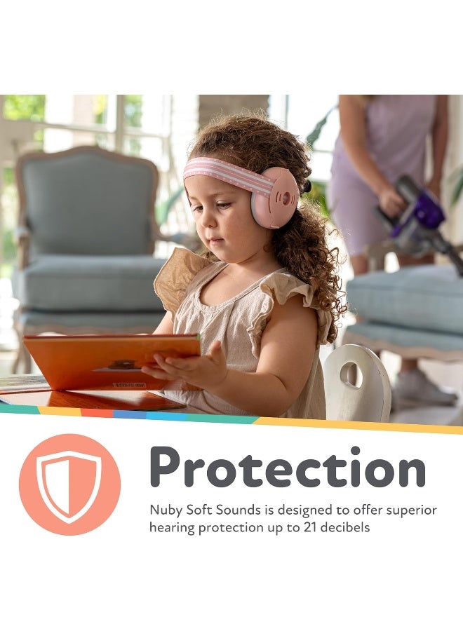 Nuby Nuby Soft Sounds Earmuffs - Adjustable Baby Earmuffs - Baby Essentials for Travel - Gray  - Image 2