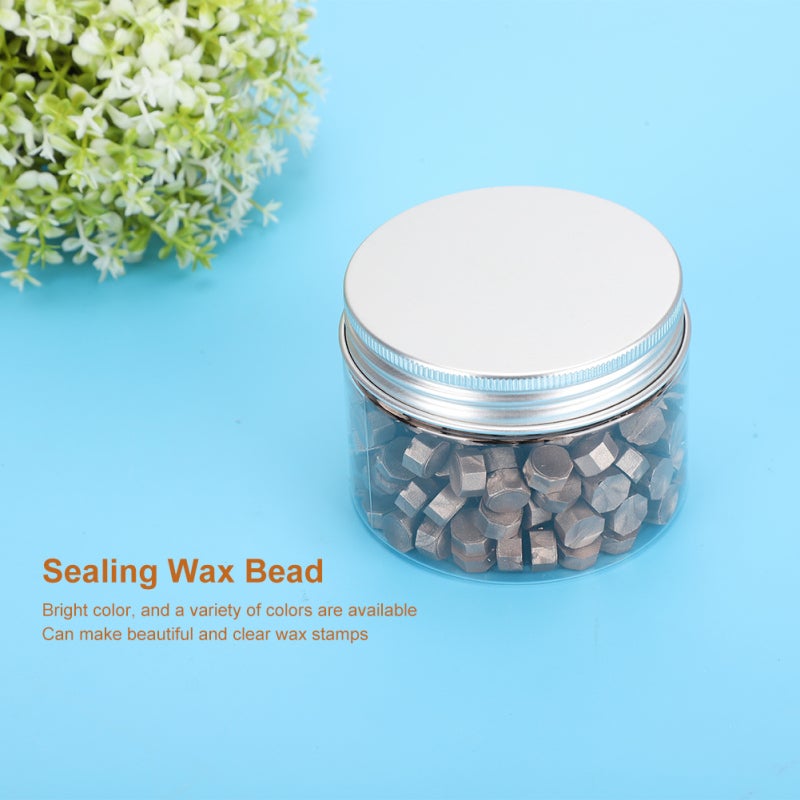 Octagon Seal Pearlescent Wax Bead - 3-5 Pcs Per Stamp Bright Champagne Gold Sealing Wax for Wedding Invitations Envelopes Postage System - Image 5