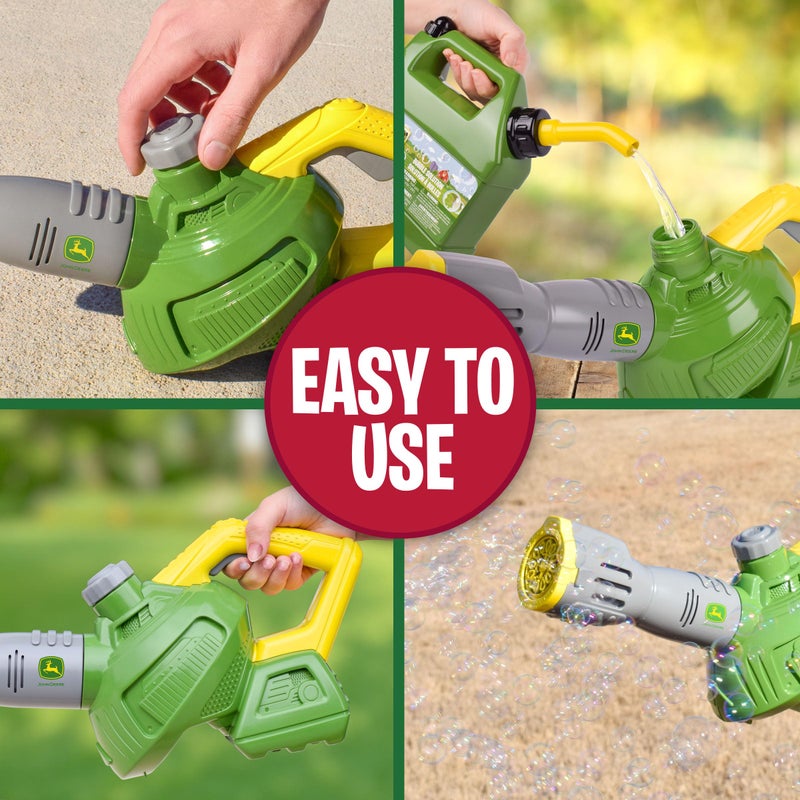 John Deere Bubble Leaf Blower Toy for Kids Includes 24oz Bubble Refill Gas Can, Outdoor Bubble Machine for Kids, Easy to Use, Outdoor Play, Great Gift Toddler 3+ - Image 4