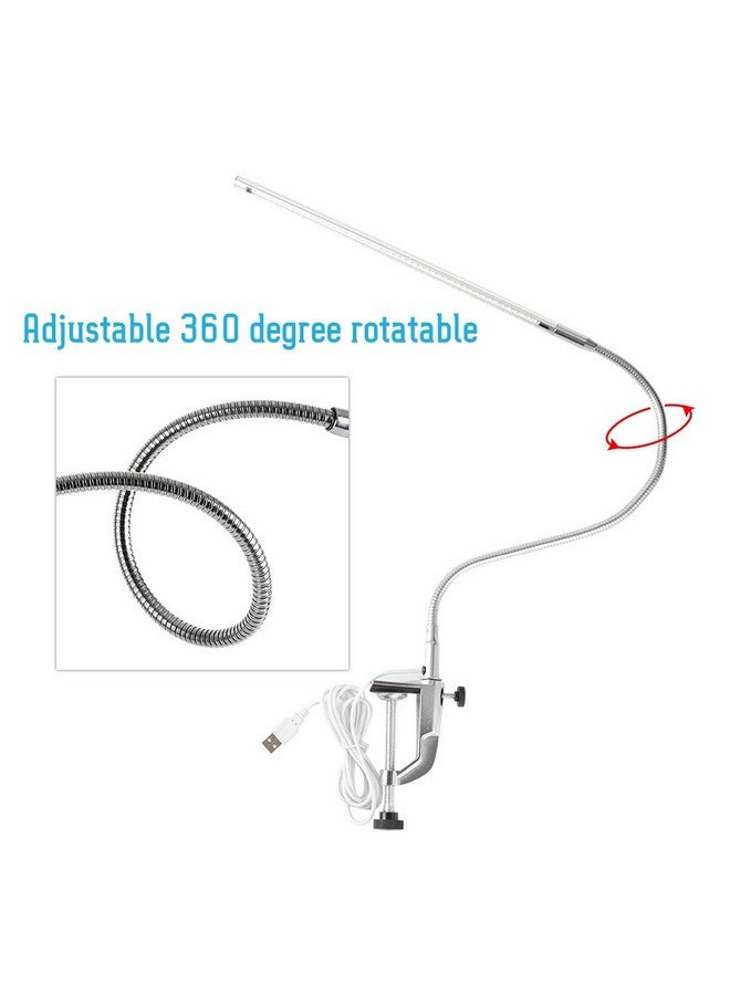 روتيكت مصباح Rotekt Clip on، مصباح LED USB للأظافر، مصباح مكتب LED للأظافر، مكتب مانيكير تقني بجانب السرير، مشبك LED احترافي يدور 360 درجة مع مفتاح للقراءة - Image 2