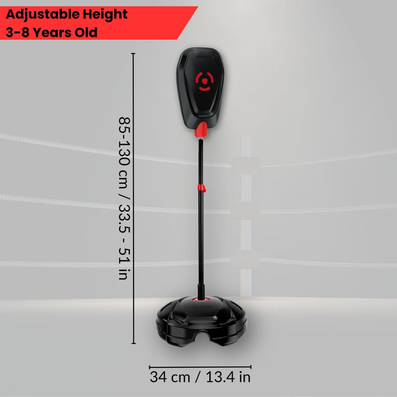 OLEOCA Punching Bag for Kids â€“ Adjustable Boxing Bag with Stand & Gloves, Adjustable Height, Fun Training & Indoor/Outdoor Active Play, Durable Base â€“ Kids Boxing Set for Ages 5+ - Image 2