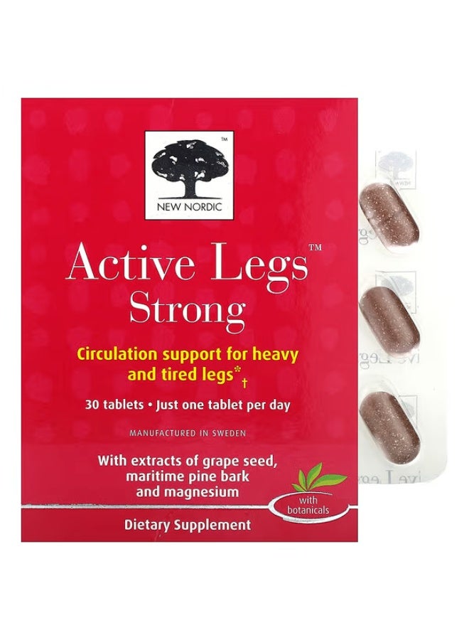 New Nordic, Active Legs Strong, 30 Tablets