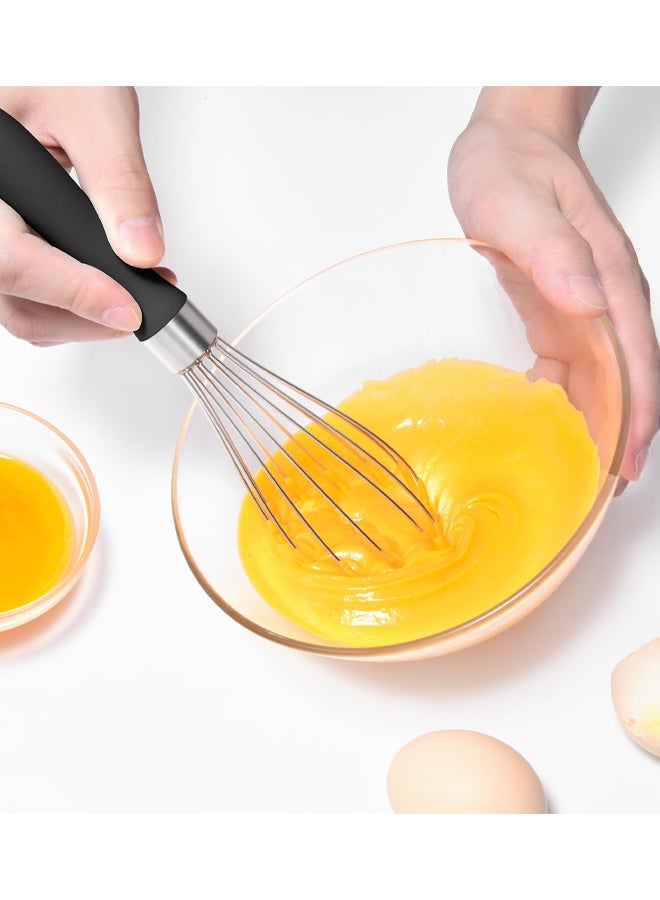 Stainless Steel Balloon Whisk With ComfortableHandle, Kitchen Egg Whisk For Baking, Mixing, Cooking, Durable Hand Whisk - Image 4