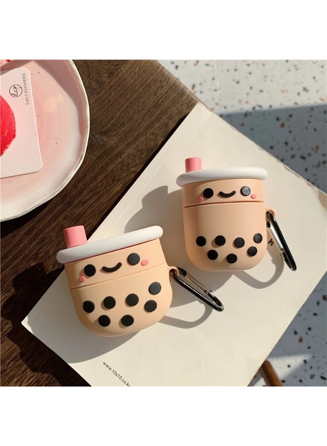 Case Soft Silicone Shockproof Cover for Apple Airpods 4 New 3D Cute Cartoon Creative Fun Case Skin with Keychain Design  - Image 4
