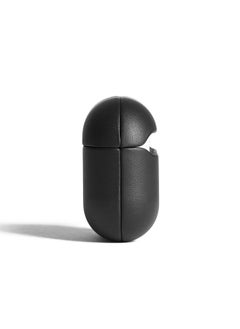 Mujjo Compatible Case for AirPods 4, Retro Luxurious Genuine Leather Shockproof Wireless Charging Case for Men and Women (Black)  - Image 3